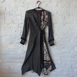 Yigal Azrouel Black and White Asymmetrical Dress